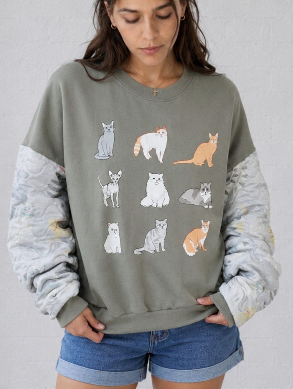 Upcycled- Cozy Companion Crewneck